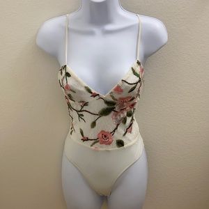 Topshop Cream Pink  Bodysuit 4